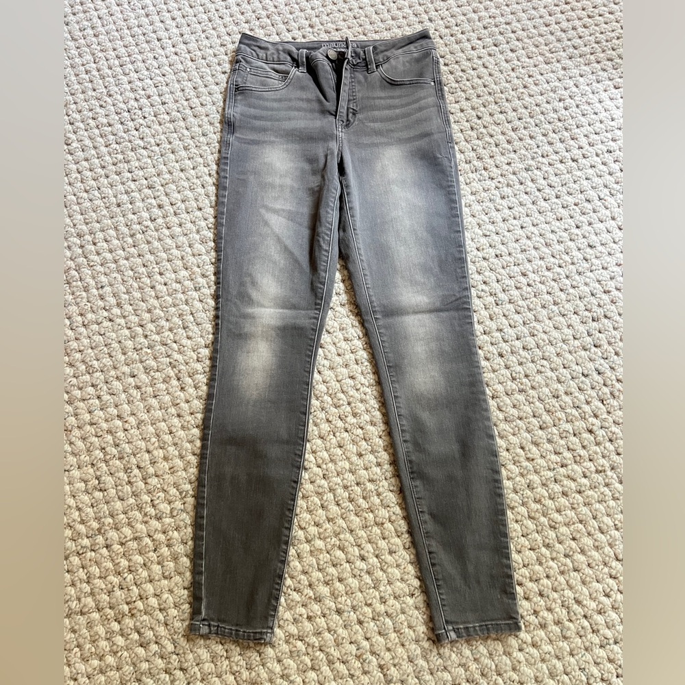 Maurices High Waist Charcoal Skinny Jeans